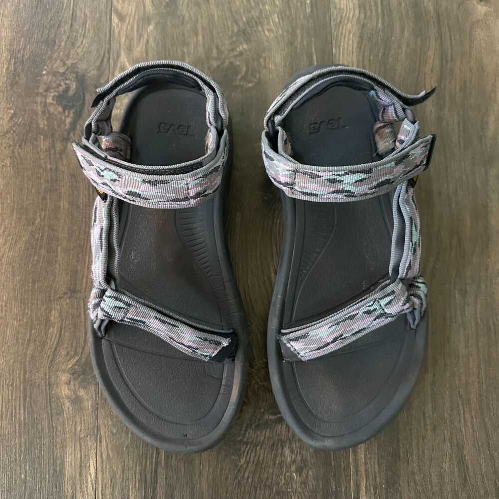 Teva Hurricane XLT2 Sport Sandals Purple Blue Camo Hiking Outdoors Women's Sz 10